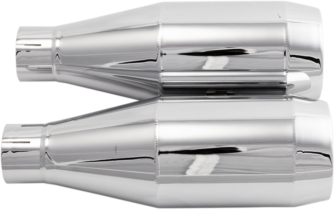 Slip-On Mufflers - Chrome - Scout