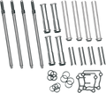 Adjustable Pushrod Kit - Chrome Covers - Twin Cam '99-'17