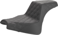 Step-Up Seat - Full Lattice Stitch - Black