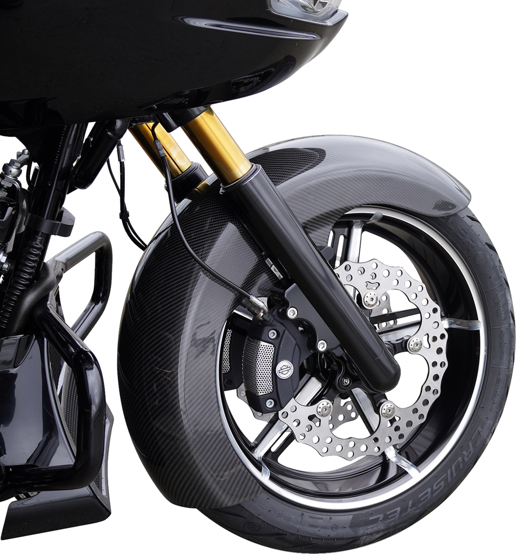 Front Fender - Fat Wrapper - 18" - Carbon Fiber - HD Touring '24-'26