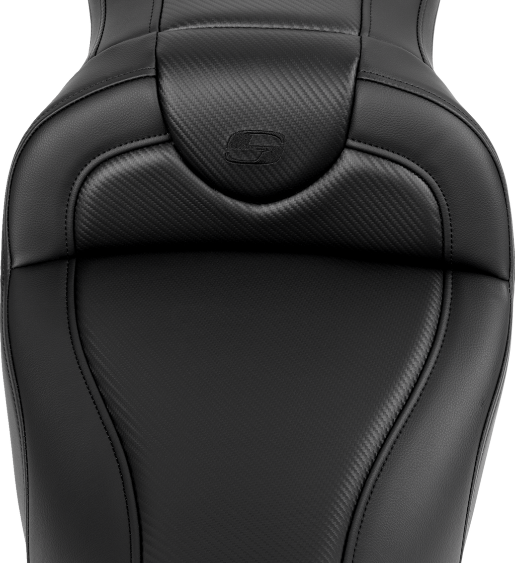 Roadsofa™ Seat - without Backrest - Carbon Fiber - Black Stitch - 'FL '08-'19