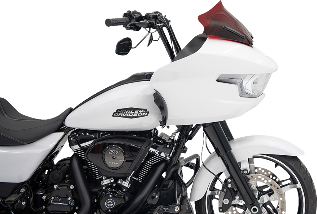 Kolor Flare® Windshield - 10" - Red - '23-'26 FLTRX/FLTRT