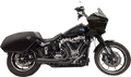 2-into-1 Ripper Exhaust System with Megaphone Muffler - Shor