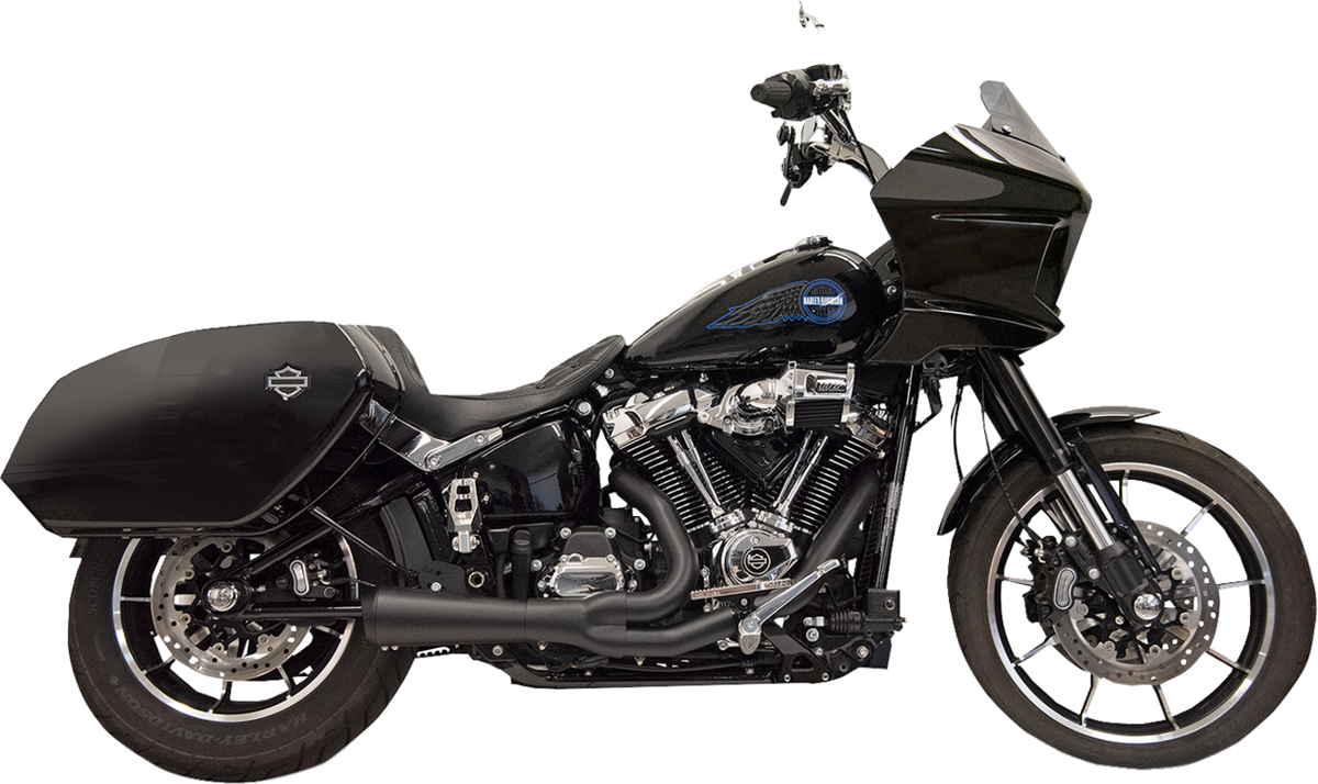 2-into-1 Ripper Exhaust System with Megaphone Muffler - Shor