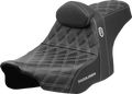 Pro Series SDC Performance Seat - Silver Stitching - w/ Backrest - FLT/FLH '23-'25