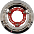 Derby Cover with Power Plate - Chrome/Red - Kit - '18-'25 Softail