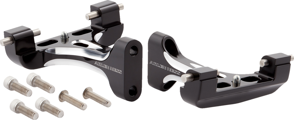 Forged Floorboard Mounts - Passenger - Black