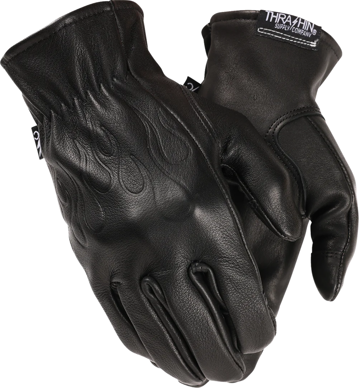 Roper Leather Gloves - Black - Medium