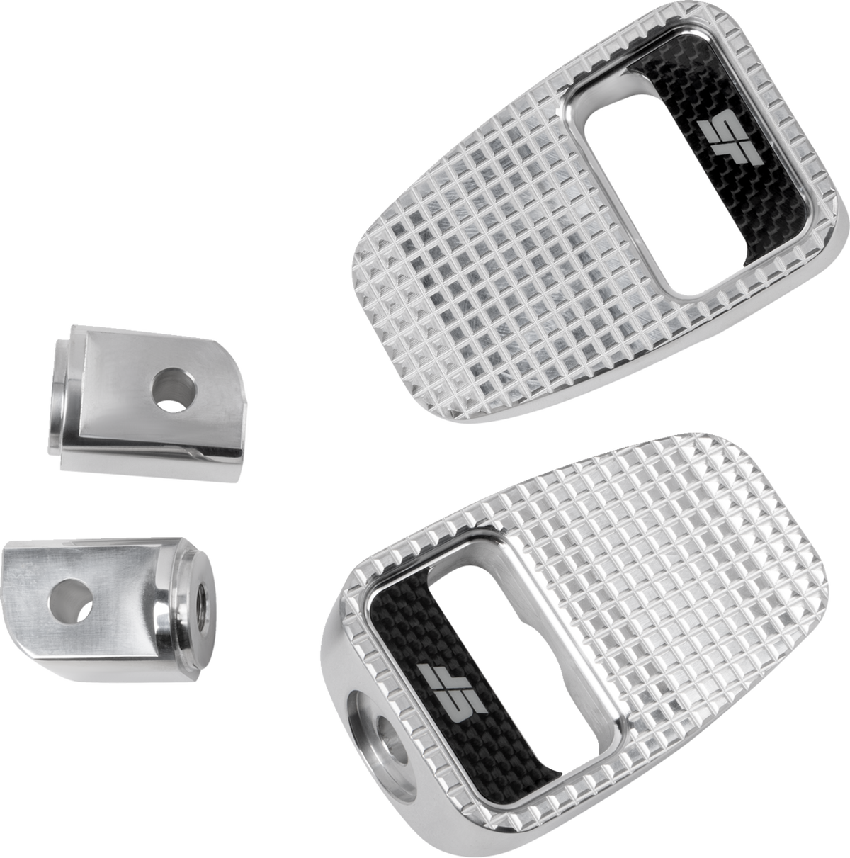 Foot Pegs - Silver Polished - Rear