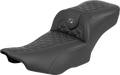 Roadsofa™ Extended Reach Seat - without Backrest - Tri-Gripper Gray Stitch - FLH/FLT '23-'25