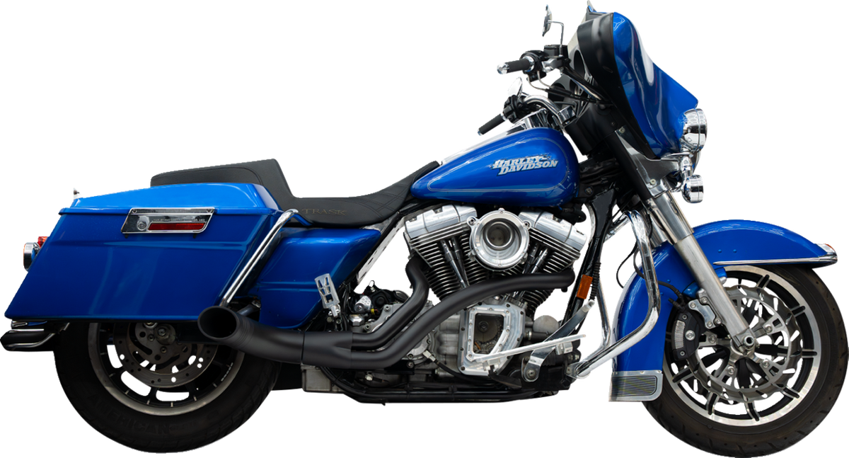 2-into-1 Up Yours Exhaust System - Twin Cam - Black