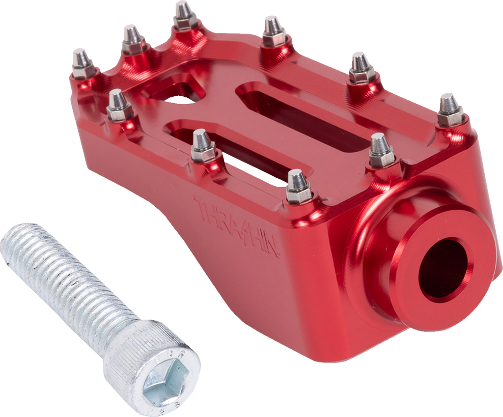 Aggressor Brake Pedal - Red - Touring