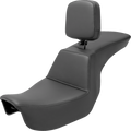 Tour Step-Up Seat - Rider Backrest - Plain - Dyna '06-'17
