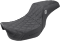 Pro Series SDC Performance Seat - w/o Backrest - Lattice Stitch/Lumbar Gripper - FLD/FXD '06-'17