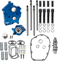 Cam Chest Kit - Water Cooled - Chain Drive - 496 Cam - Black Pushrod Tubes - M8
