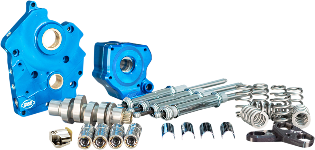 Cam Chest Kit with Plate - Chain Drive - Water Cooled - 540 Cam - Chrome Pushrods - M8