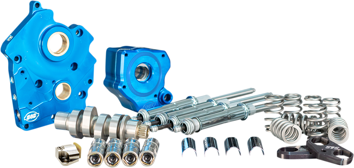 Cam Chest Kit with Plate - Chain Drive - Water Cooled - 540 Cam - Chrome Pushrods - M8