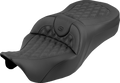 Roadsofa™ King Seat - Without Backrest - Black Lattice Stitch - FLHTCUTG '09-'25