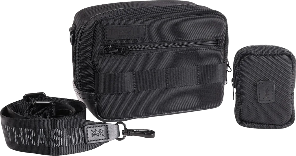 Crossbody Handlebar Bag - Black/Pink