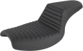 Step-Up Seat - Front Tuck-n-Roll/Rear Lattice Stitch - Black