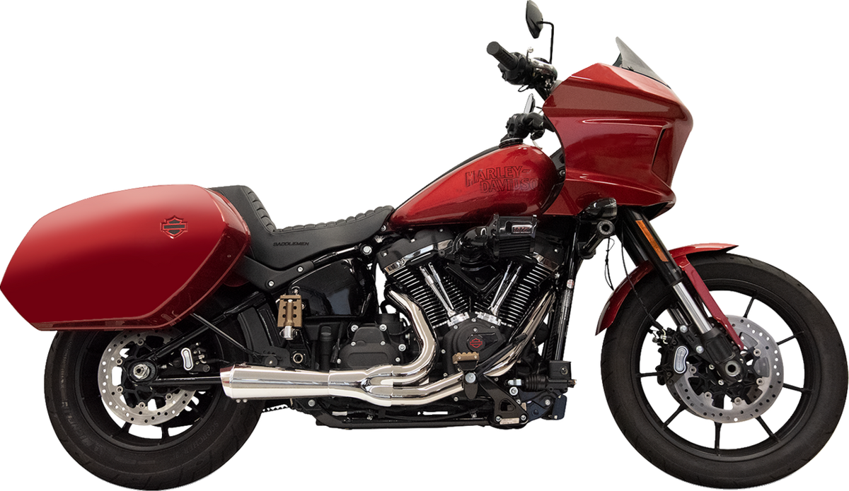 2-into-1 Ripper Exhaust System with Megaphone Muffler - Chro