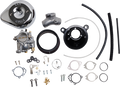 Super E Carburetor with Stealth Air Cleaner Kit - Chrome - Evolution Big Twin