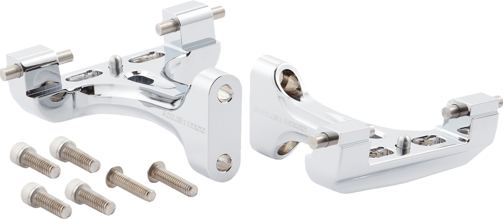 Forged Floorboard Mounts - Passenger - Chrome