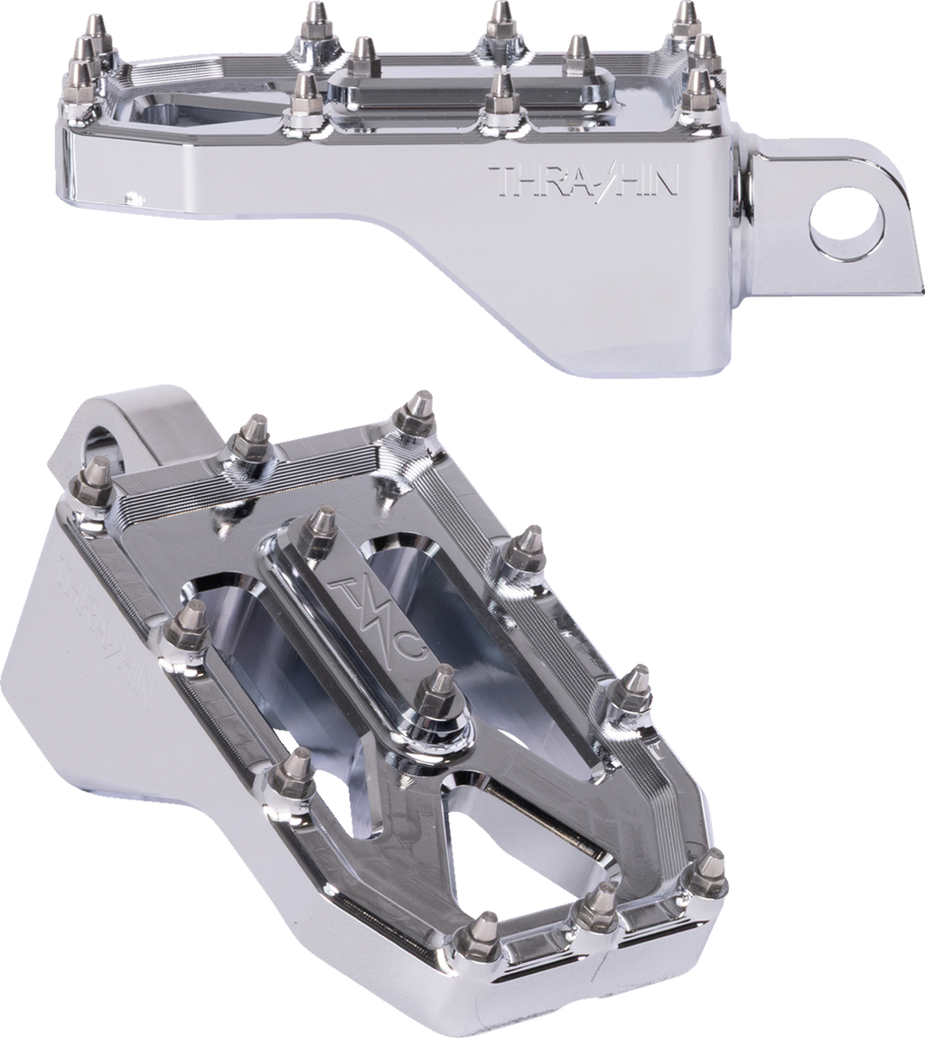 Aggressor Foot Pegs - Rear - Chrome - HD '72-'25