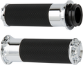 Beveled Grips - Cable - Chrome