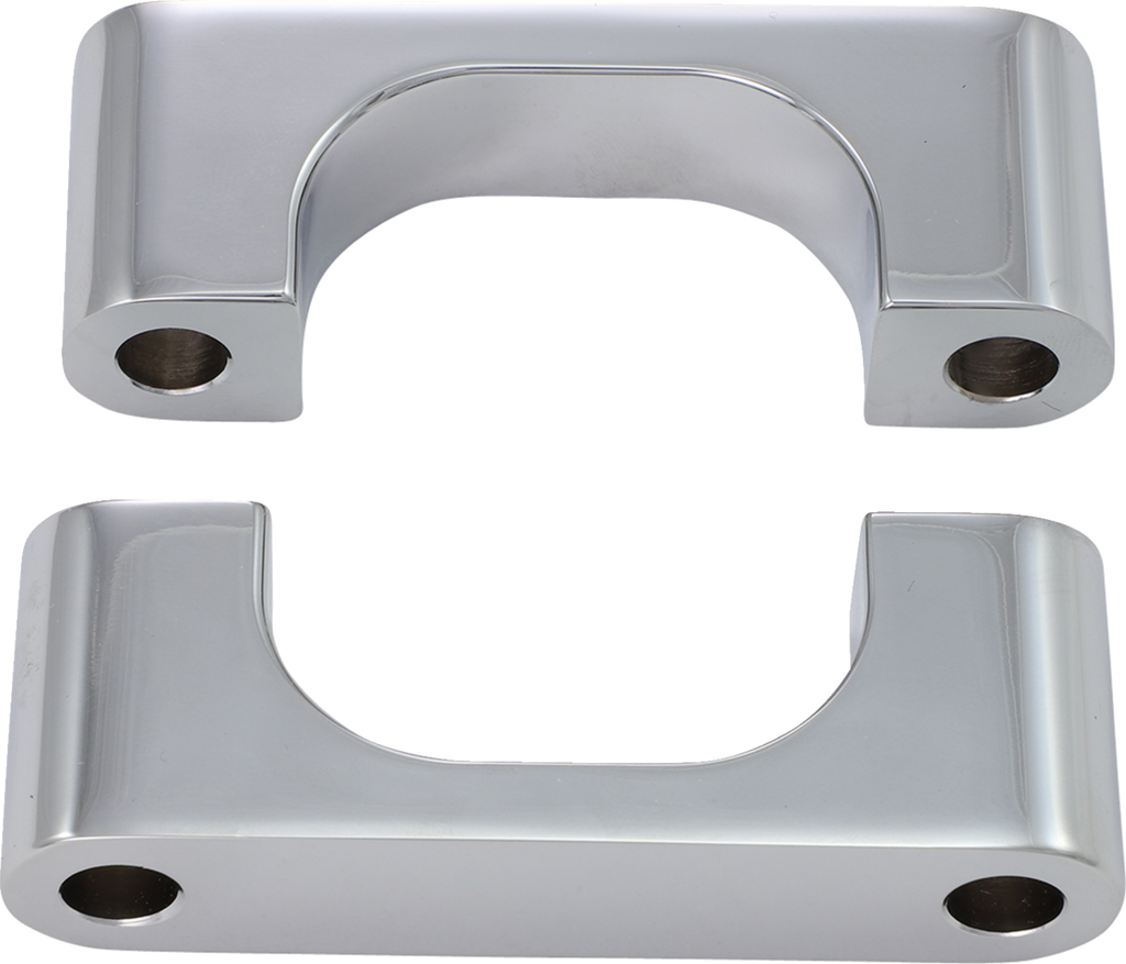 Hugger Front Fender Mounting Blocks - For 21" Wheels - Chrome