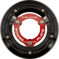 Derby Cover with Power Plate - Black/Red - Kit - '18-'25 Softail
