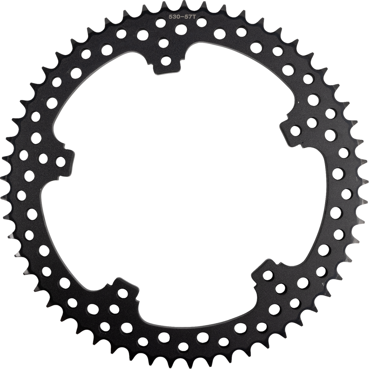 Rear Sprocket - Jagged - 57 Tooth - Black - FLT/FLH