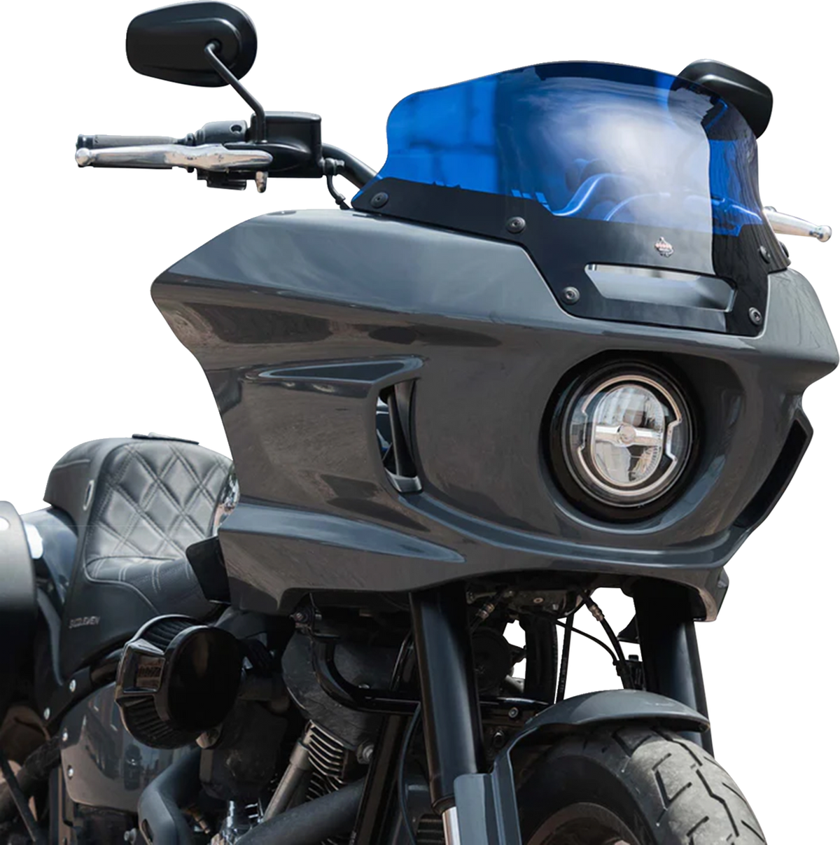 Kolor Flare® Windshield - 6" - Blue - '22-'26 FXLRST