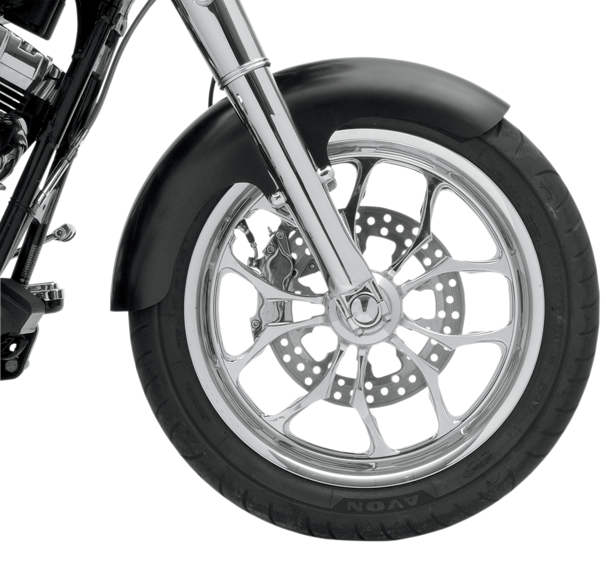 Thickster Front Fender - Black - 16"-19" Wheel - HD Touring/Trike