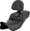 Roadsofa™ Extended Reach Seat - Lattice Stitch - Dark Gray Stitch - with Backrest - FL '08-'24