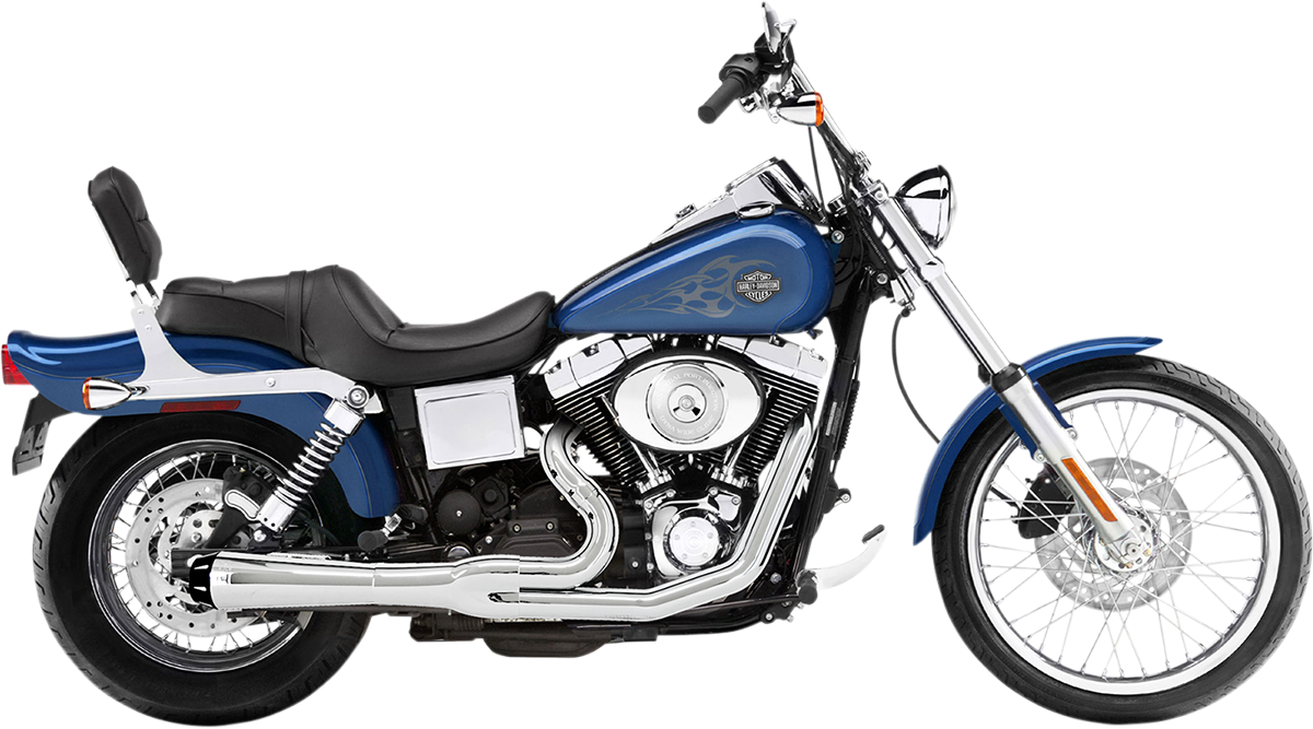 2:1 Exhaust - Chrome - Megaphone - Short - '91-'05 FXD