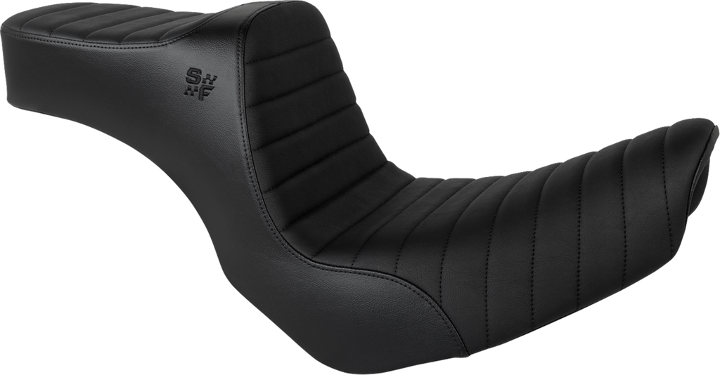 Chariot Seat - Black Classic Stitch - Black Logo - FLSB '18-'21/FXLR '18-'26