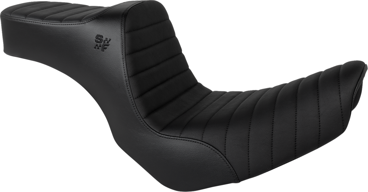 Chariot Seat - Black Classic Stitch - Black Logo - FLSB '18-'21/FXLR '18-'26