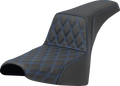 Step-Up Seat - Front Lattice Stitch - Blue Stitch - FXST/FXBB '18-'25