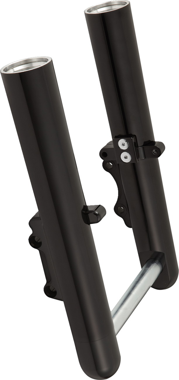 Fork Legs - Black Anodized - Smooth - Dual Disc