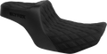 High Noon Seat - Double Diamond - Black Logo - Black Stitch - FLH/FLT '23-'25