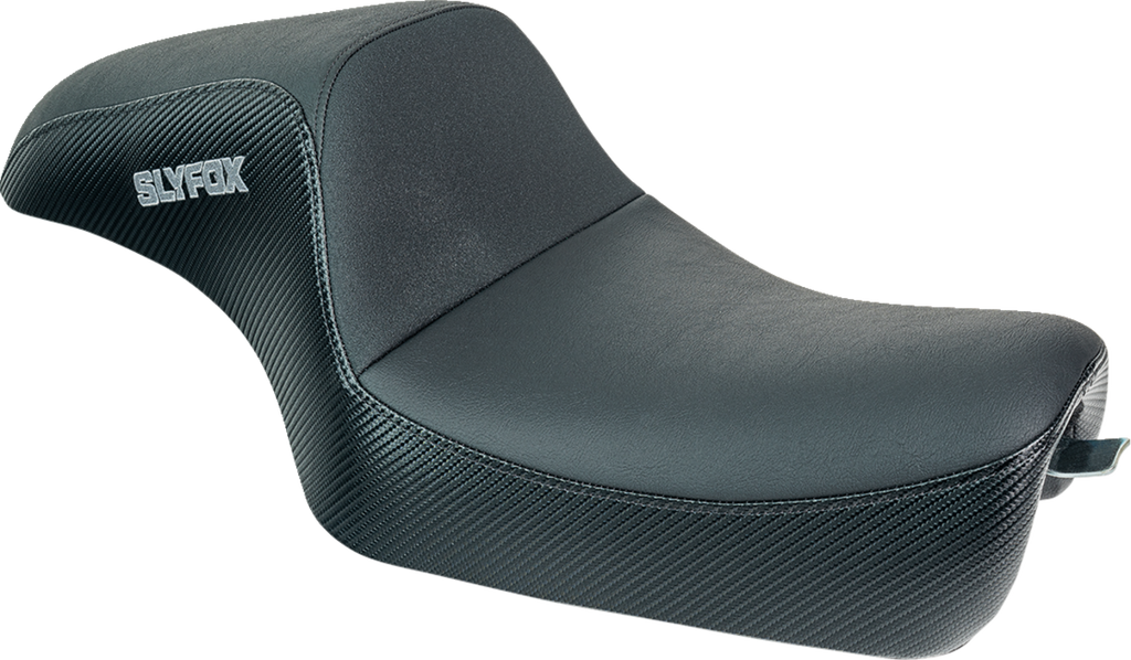 Drifter Seat - Gray Logo - Black Vinyl w/ Slipstop - Carbon Fiber - XL '04-'22