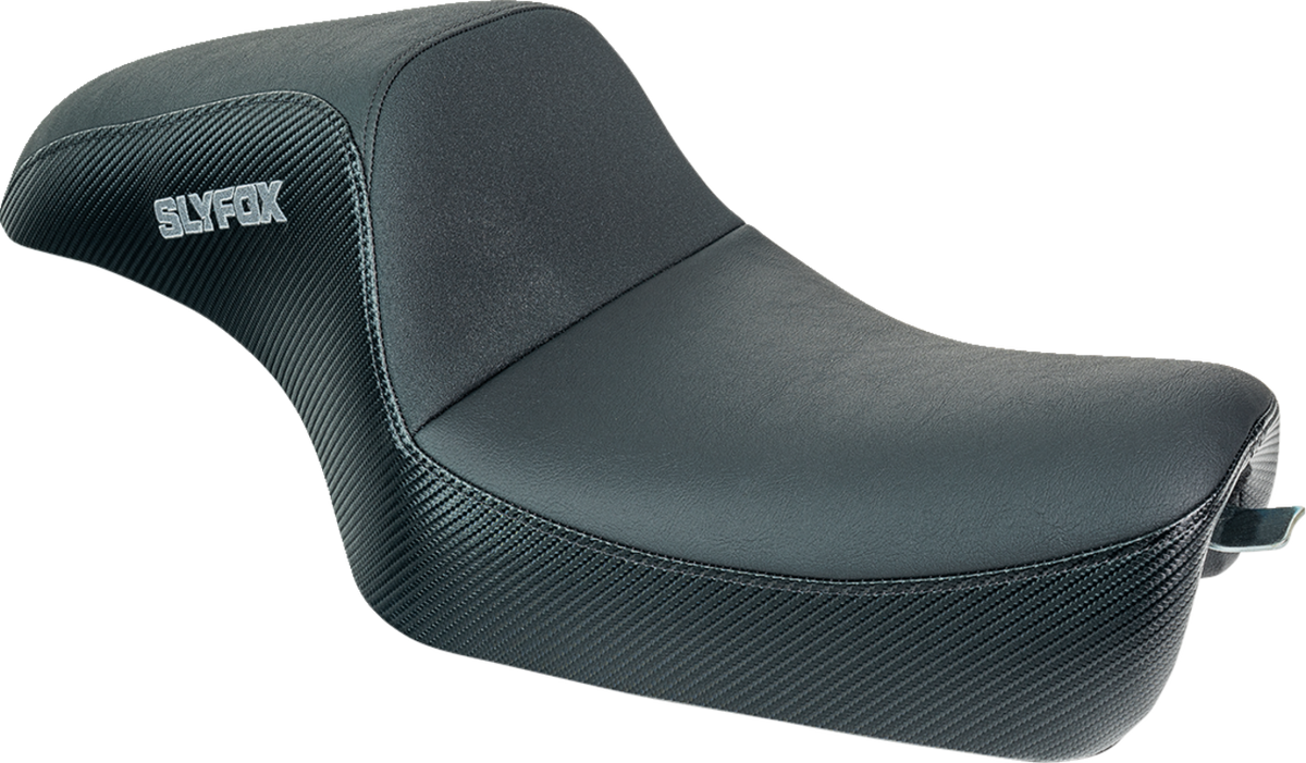 Drifter Seat - Gray Logo - Black Vinyl w/ Slipstop - Carbon Fiber - XL '04-'22