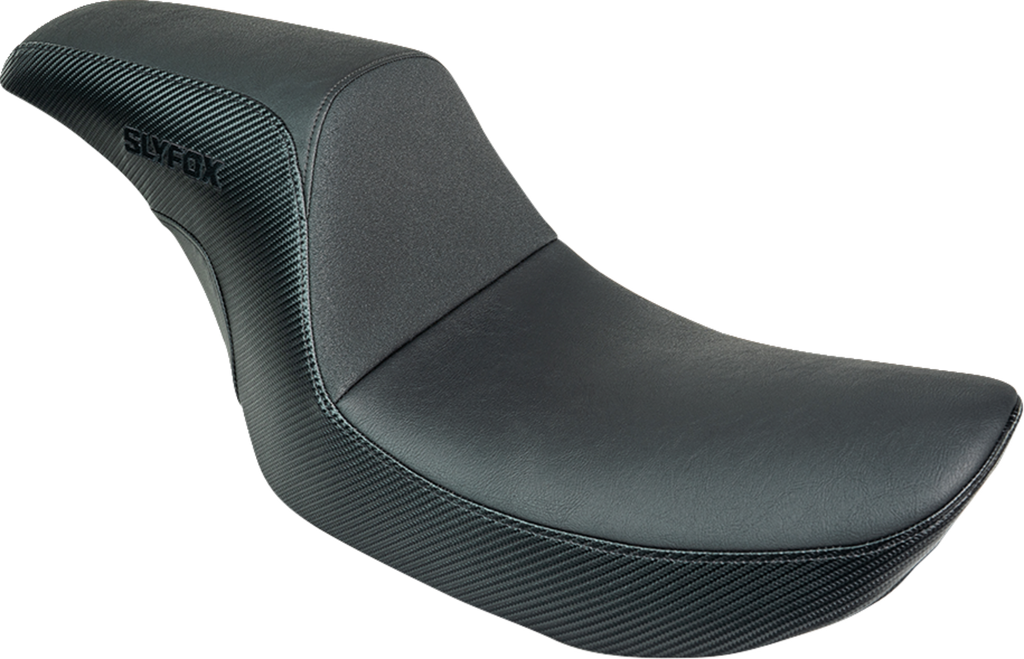 Drifter Seat - Black Logo - Black Vinyl - Smooth - FXR '82-'00