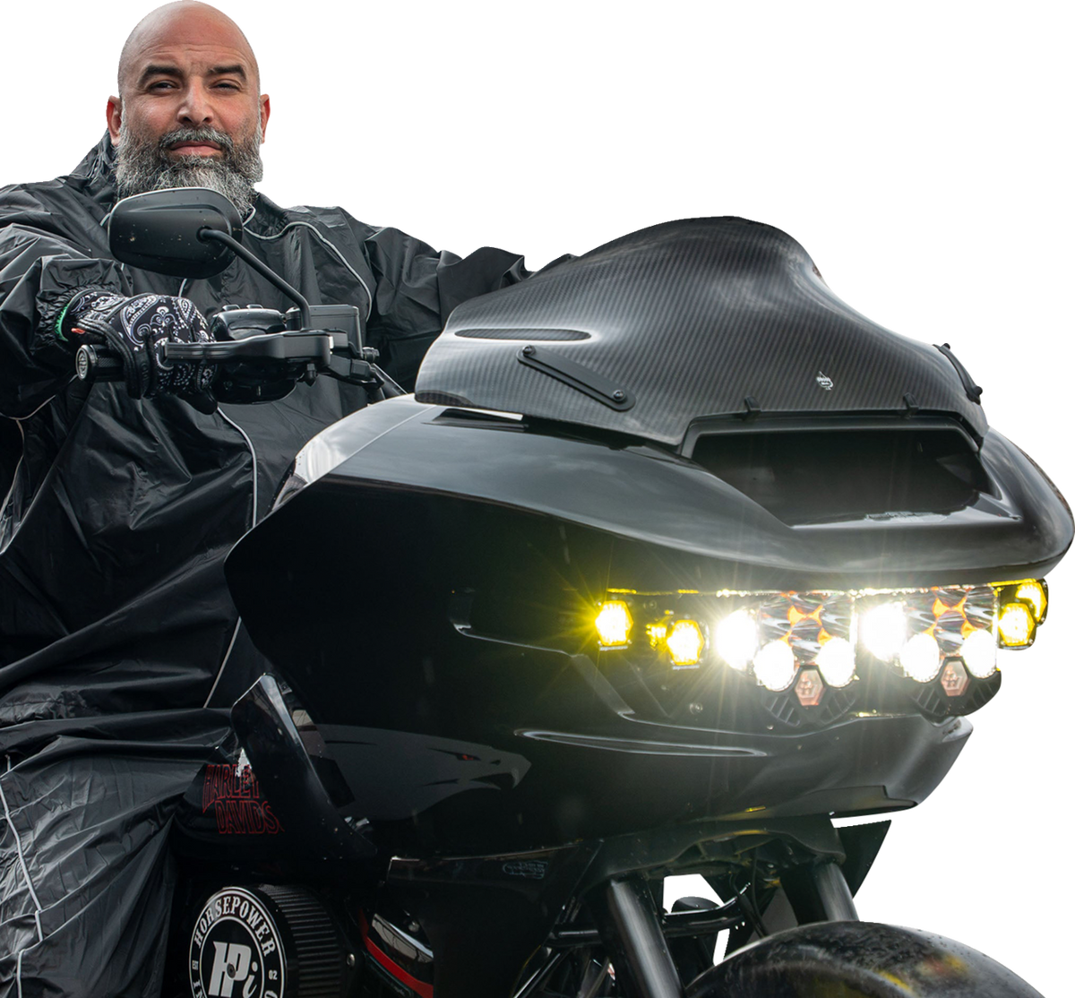 Flare® Windshield - Sport - 10" - Carbon Fiber - '23-'26 FLTR/FLTRT