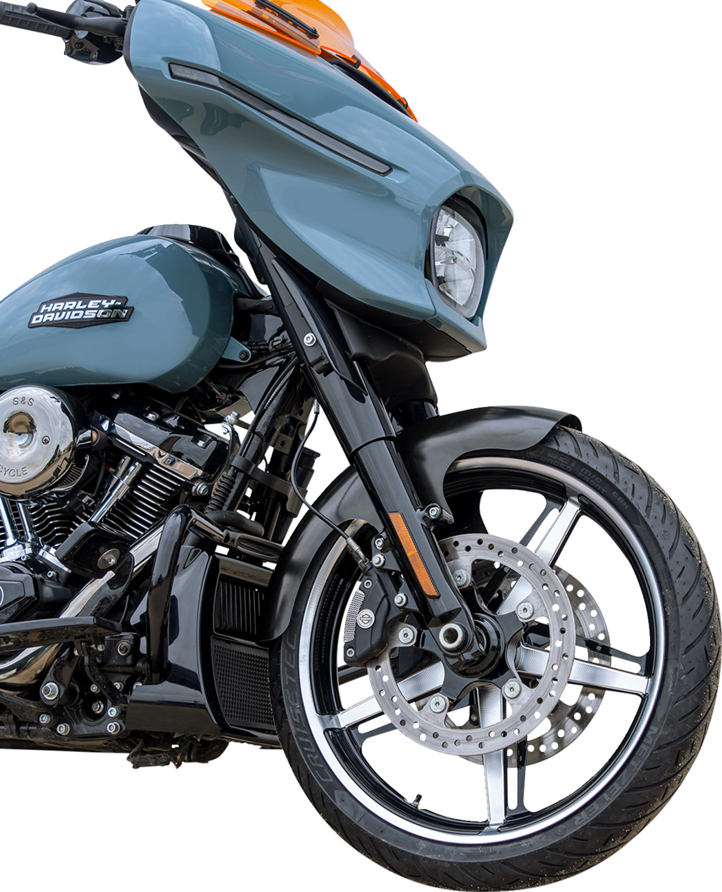 Performance Bagger Front Fender - 21" Wheel - Black - HD Touring '23-'25
