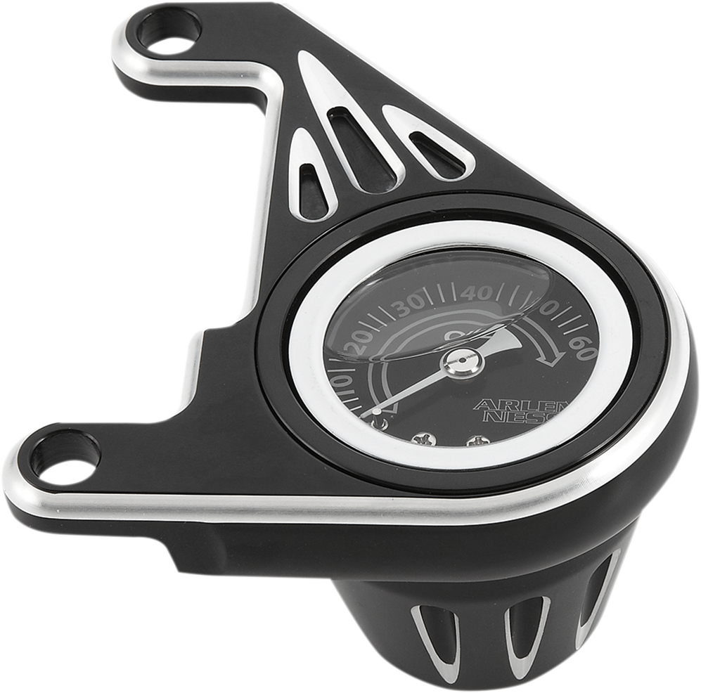 Oil Pressure Gauge Kit - Deep Cut - Black - HD '99-'17