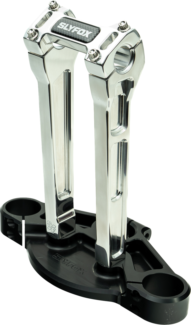 Handlebar Riser Kit - Straight - 1" Clamping - 10" Rise - Raw