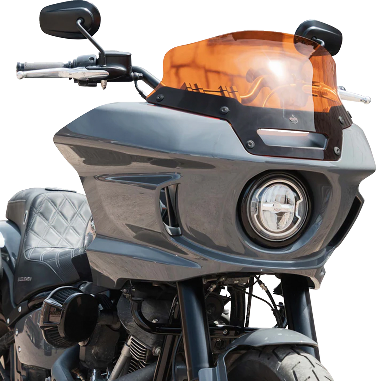 Kolor Flare® Windshield - 6" - Orange - '22-'26 FXLRST