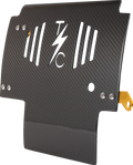 Skid Plate - Carbon Fiber/Gloss - With Gold Brackets - FLHX/FLTRX